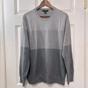 Banana Republic Sweater Men's Silk Cashmere Cotton Crewneck Gray Size Large